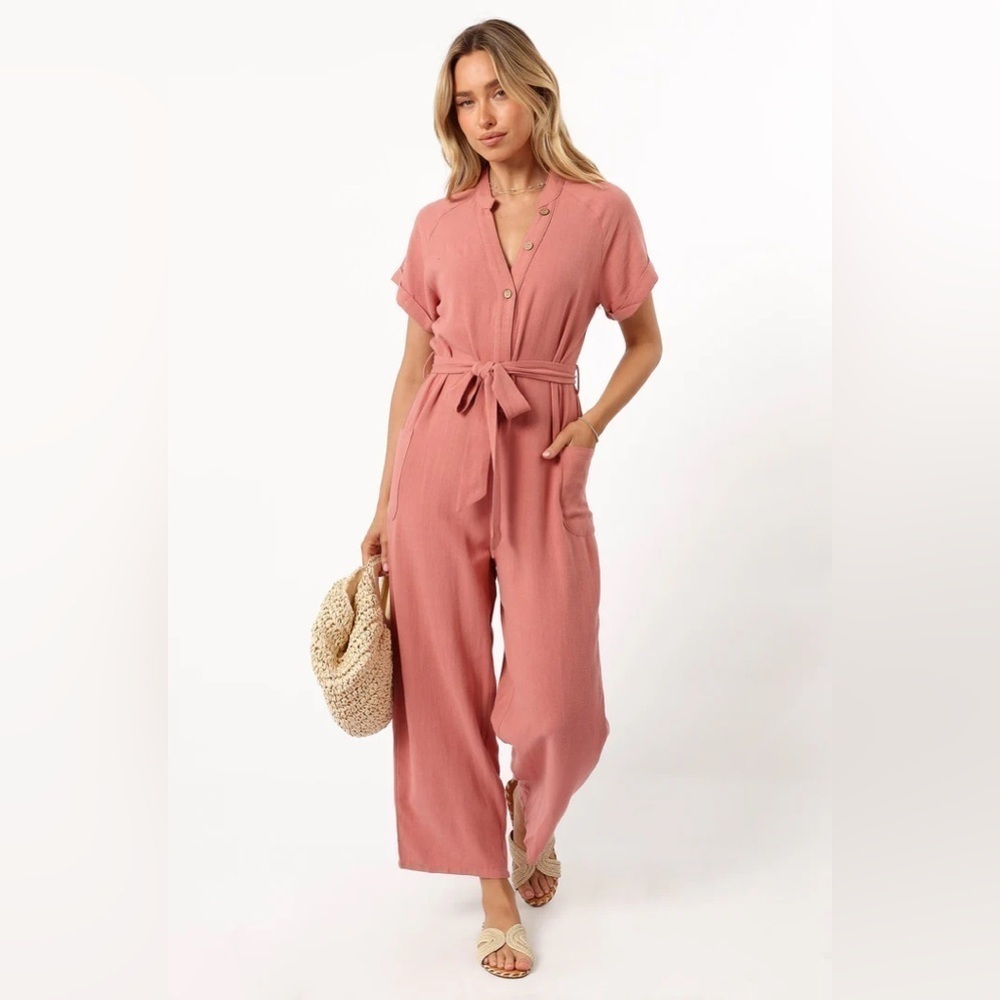 New with tags petal & pup Archie jumpsuit in pink